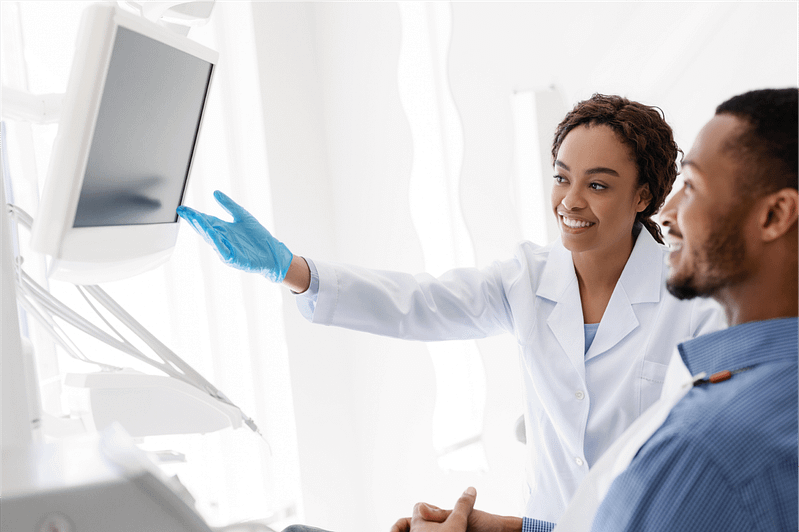 Dental Hygienist Working